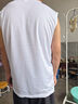 男士運(yùn)動(dòng)背心男夏季外穿跑步健身衣服速干坎肩汗衫冰絲無袖t恤男 網(wǎng)眼背心【白色】 3XL (180) 140-150斤 曬單實(shí)拍圖
