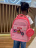范姆范姆FANMU小學(xué)生書(shū)包男女童一到六年級兒童書(shū)包雙肩包女減負護脊 桃桃S碼110-135CM+小圓包+美術(shù)袋 曬單實(shí)拍圖