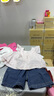 拉比兒童內(nèi)褲女童純棉平角中大童女孩四季底褲四角5條裝 特殊色100 曬單實(shí)拍圖