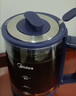 美的（Midea）養(yǎng)生壺 1L大容量一體式噴淋煮茶器蒸煮茶壺 辦公室煮茶燒水一體機(jī) 304不銹鋼花茶白茶ZC10S01 曬單實(shí)拍圖