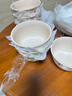 草莓陶瓷碗勺家用高顏值米飯碗少女心甜品碗釉下彩餐具套裝 【4個(gè)裝】淺粉草莓4.5英寸碗 曬單實(shí)拍圖