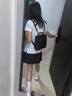 云舵日韓jk制服包雙肩包女2025新款大容量上班通勤背包氣質(zhì)百搭手提包 棕色  無(wú)掛件 曬單實(shí)拍圖