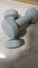Keep 彩色浸塑啞鈴 男士女士家用健身肌肉手臂塑形輕重量水藍 2kg*2 曬單實(shí)拍圖