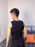 貓人（MiiOW）100%純棉無(wú)痕男士背心圓領(lǐng)內衣寬肩無(wú)袖超薄夏季涼爽坎肩內搭打底 白色 【棉無(wú)痕款】 2XL 【145~160斤修身】 曬單實(shí)拍圖