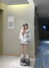 索菲堡 高級別致復古連帽拉鏈開衫衛(wèi)衣女2025新款設(shè)計感寬松學院風外套 灰色 M 曬單實拍圖