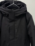 波司登（BOSIDENG）25年90鵝絨羽絨服中長(cháng)款男商場(chǎng)同款通勤商務(wù)連帽行政外套 黑色8056 M 175/96A 體重約130-140斤 曬單實(shí)拍圖
