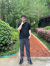 馬克華菲休閑褲男士夏季薄款冰絲褲子男潮牌闊腿寬松垂感直筒長(cháng)褲 016黑色 XL 曬單實(shí)拍圖