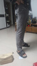 皮爾卡丹100%純亞麻褲男士商務(wù)休閑褲2025年新款夏季薄款寬松直筒亞麻褲子 深灰色【100%純亞麻】 38 曬單實(shí)拍圖