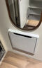 芝士分子折疊換鞋凳隱藏壁掛墻式折疊凳玄關(guān)椅換鞋凳門(mén)口鞋柜穿鞋凳浴室凳 金屬白色 曬單實(shí)拍圖