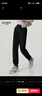深呼吸DEEP BREATH女裝高腰慢跑運動(dòng)休閑束腳衛褲女A100229 黑 M (3) 曬單實(shí)拍圖