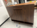 悠源諾品實(shí)木鞋柜家用門(mén)口入戶(hù)柜換鞋凳一體靠墻玄關(guān)柜入戶(hù)鞋柜大容量鞋架 【深胡桃】120*35*101 曬單實(shí)拍圖