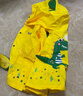 SooGree兒童雨衣學(xué)生男女童連體加帽加厚幼兒園小恐龍可背書(shū)包防暴雨便攜 雨衣黃色小恐龍（不含雨鞋） L（110-125cm） 曬單實(shí)拍圖