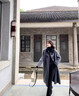 春乏2025秋冬中長(cháng)款牛角扣雙面絨毛呢大衣女洋氣小個(gè)子赫本風(fēng)呢子外套 灰色 XS 建議105斤以下 曬單實(shí)拍圖