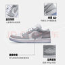 耐克NIKE男女休閑鞋喬丹AJ1小迪奧 JORDAN 1運(yùn)動(dòng)鞋DC0774-105白灰38 曬單實(shí)拍圖