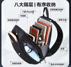 VICTORIATOURIST胸包男士斜挎包運動(dòng)休閑單肩包ipad手機包平板多隔層騎行腰包背包 曬單實(shí)拍圖