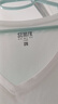 森馬（Semir）短袖t恤女涼感抗菌正肩修身2025夏顯瘦V領(lǐng)白色打底衫109325100002 曬單實拍圖
