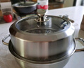 美廚（maxcook）蒸鍋湯鍋火鍋 304不銹鋼28cm單層湯蒸鍋 加厚復底湯蒸鍋 MCZ560 曬單實拍圖