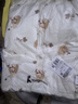 童泰（TONGTAI）嬰兒套裝秋冬季純棉寶寶上衣高腰護肚褲兒童家居服童裝藍色90碼 曬單實(shí)拍圖
