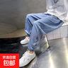 男童夏季褲子薄款天絲牛仔褲2025夏季新款男孩冰絲防蚊褲輕薄透氣 PY-2575牛仔防蚊褲-藍色 150 建議身高145cm左右 曬單實(shí)拍圖