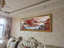 畫(huà)中畫(huà)鴻運當頭客廳裝飾畫(huà)大師純手繪油畫(huà)辦公室字畫(huà)風(fēng)水畫(huà)沙發(fā)背景墻畫(huà) 鴻運當頭-166【暗金邊框】 180x75 曬單實(shí)拍圖