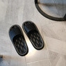 百慕傾臣踩屎感拖鞋男士夏季外穿2026新款浴室防滑eva不臭腳家用涼拖鞋女 黑色 42-43 適合41-42 曬單實(shí)拍圖