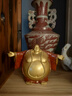 箐銅記《笑佛天下》大肚彌勒佛銅擺件客廳玄關(guān)桌面裝飾品辦公室開業(yè)禮物 笑佛天下 小號(hào)尺寸：長(zhǎng)17*寬8*高12cm 曬單實(shí)拍圖