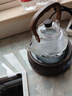 憶壺茶玻璃泡茶壺家用小型電陶爐煮茶器燒水壺大容量保溫煮茶壺玻璃 1.1L透明壺+1500W數顯爐 曬單實(shí)拍圖