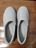 開(kāi)妮特（Kenniter）春秋日系包跟男女家居拖鞋情侶地板鞋夏季薄款產(chǎn)后月子鞋軟底防滑 螺紋夾條灰色 260mm適合41/42碼 曬單實(shí)拍圖