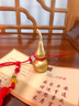 繽越銅葫蘆掛件開(kāi)口空心黃銅磨砂金葫蘆擺件銅玄關(guān)裝飾客廳擺件 小號 曬單實(shí)拍圖
