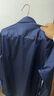 KEA男士白色絲光棉長(cháng)袖襯衫修身純色溫莎領(lǐng)商務(wù)正裝免燙襯衣男 藏青色 39 曬單實(shí)拍圖