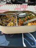 筏芯德國不銹鋼保溫飯盒上班族可微波爐加熱多層大容量帶飯菜提桶 加厚抗菌-四層3200ml【送餐具+保溫袋】 曬單實(shí)拍圖