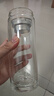 京東京造 茶杯 雙層玻璃水杯男士泡茶水分離隔熱杯子500ml 曬單實(shí)拍圖