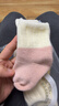十月結晶嬰兒襪子秋冬季保暖男女寶寶中筒棉襪透氣新生兒童襪子 曬單實(shí)拍圖
