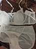 ubras25年新品王妃蕾絲大胸顯小內衣女收副乳兔耳杯輕奢性感文胸罩套裝 輕盈兔耳杯-冷桃粉色套裝 M 75A/75B 曬單實(shí)拍圖