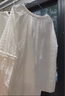 森馬（Semir）長(cháng)袖襯衫女流蘇刺繡波西米亞風(fēng)2025秋白色寬松袖襯衣10A525105001 曬單實(shí)拍圖