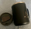 彩致（CAIZHI）304不銹鋼水杯馬克杯咖啡杯帶蓋家用雙層防燙喝水杯子 黑色CZ6226 曬單實(shí)拍圖