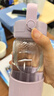 北鼎（Buydeem）茶水分離玻璃水杯高顏值車載便攜隨手杯辦公室泡茶杯淺衫綠470ml 曬單實拍圖