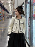 歌芭杉（GEBASHAN）品牌女裝輕奢小香風(fēng)外套女2025春秋新款小個(gè)子時(shí)尚洋氣高級感上衣 米白色 M 曬單實(shí)拍圖