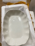 荷葉魚(yú)盤家用蒸魚(yú)陶瓷盤子菜盤2025年新款高級(jí)感輕奢洋氣陶瓷魚(yú)盤 純白 26.5cm 10.5英寸荷葉魚(yú)盤【1只裝】 曬單實(shí)拍圖