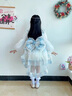 G.DUCKKIDS小黃鴨童裝洛麗塔公主裙女童裙子夏季兒童禮服連衣裙女孩子蓬蓬裙 藍色 100 尺碼2~3歲【90-100cm】cm 曬單實拍圖