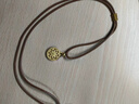 夢(mèng)金園七夕情人節(jié)禮物  時(shí)尚飾品吊墜 古法寶相花開鏤空鑲嵌莫桑石掛墜 中板-凈金重約8g克重多退少補(bǔ) 曬單實(shí)拍圖