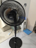 美的（Midea） 電風(fēng)扇家用落地扇智能遙控七葉立式扇 臥室客廳輕音節(jié)能大風(fēng)量電扇 【熱銷可調(diào)節(jié)高度】遙控定時(shí)黑色 曬單實(shí)拍圖