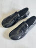 迪芙斯（D:FUSE）星期六旗下頭層牛皮男鞋樂(lè )福鞋子男士舒適套腳鞋男 黑色    42    曬單實(shí)拍圖
