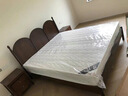 中古風(fēng)全實(shí)木床法式復古床帶蚊帳立柱家具次臥1米5床民宿原木風(fēng) 中古風(fēng)床【十年質(zhì)?，F貨速發(fā)】 1.8*2.0米靜音框架(胡桃色) 曬單實(shí)拍圖