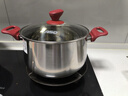 愛(ài)仕達(dá)（ASD）湯鍋316L食品級(jí)加厚不銹鋼煮粥鍋復(fù)底蒸奶鍋24CM燃?xì)怆姶艩t通用B5 曬單實(shí)拍圖