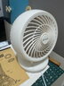 海爾（Haier）可充電電風(fēng)扇臺式風(fēng)扇桌面家用小型臺扇小風(fēng)扇輕音廚房壁扇宿舍臥室辦公搖頭渦輪空氣循環(huán)扇 可充電自動(dòng)搖頭款LSF-CB101(W) 曬單實(shí)拍圖