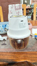 榮事達絞肉機家用小型料理機無(wú)線(xiàn)電動(dòng)打蒜器搗蒜泥神器多功能輔食機廚房絞餡機蒜蓉機攪蒜器蒜泥搗碎器 【十葉刀+強悍動(dòng)力】 0.35L 絲滑絞肉 曬單實(shí)拍圖