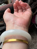 7000年和田玉手鐲女款玉鐲子手鐲七夕禮物送女友送老婆 53-54圈口 曬單實(shí)拍圖