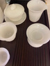 石茗堂冰種璞玉茶具套裝手工大師百財蓋碗家用辦公室茶杯高端禮品禮盒裝 百財玉瓷10頭 曬單實(shí)拍圖