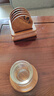 樂(lè )卡利茶杯墊功夫茶具茶杯托套裝復古竹制茶托杯托隔熱墊組茶道零配件 栗色茶杯墊【6片墊+底座】 曬單實(shí)拍圖